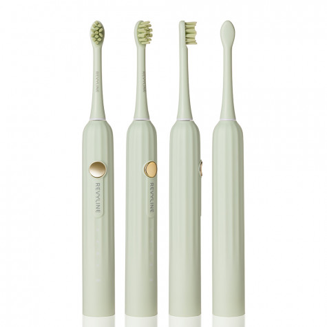 Набор электрических зубных щеток Revyline RL 075 DUO Limpet shell + Lime cream