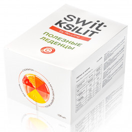 Леденцы на палочке Swit by Revyline Ksilit Mix с витамином С, 100 шт.